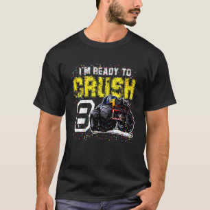 Kinder, die ich reif bin 8 Monster Truck 8. Geburt T-Shirt