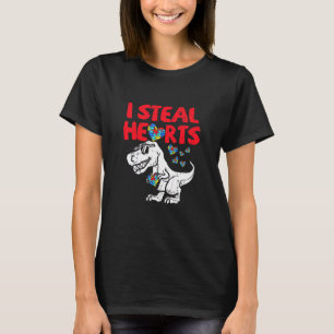 Kinder, die ich stehle Herz Puzzle Autismus Bewuss T-Shirt