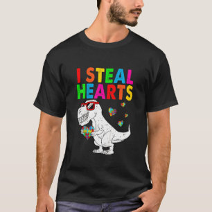 Kinder, die ich stehle Herz Puzzle Autismus Bewuss T-Shirt