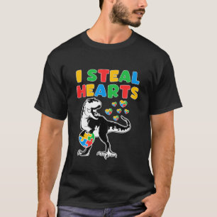 Kinder, die ich stehle Herz Puzzle Autismus Bewuss T-Shirt