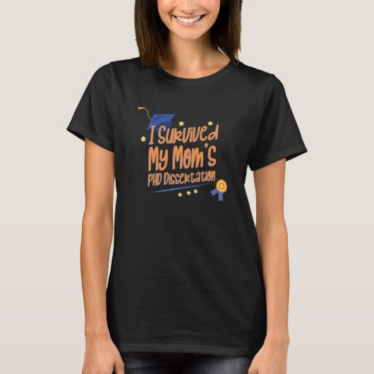 Kinder, die ich überlebt habe Phd Dissertation Phd T-Shirt (Vorderseite)
