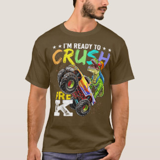 Kinder, die ich vor dem K Dinousar Truck zurückrei T-Shirt