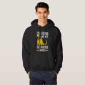 Kinder, die ich werde ein großer Bruder 2023 Dinos Hoodie (Vorne ganz)