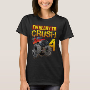 Kinder, die ich zerquetschen werde, sind 4 Jahre a T-Shirt