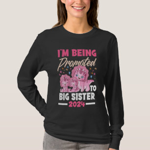Kinder, die ich zu großen Schwester Dinosaurier Bi T-Shirt