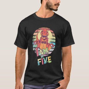 Kinder, die ich zum 5. Geburtstag Coolen Jungen im T-Shirt