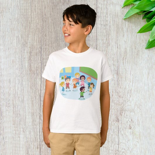 Kinder, die im Klassenzimmer spielen T-Shirt