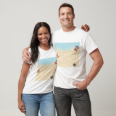 Kinder, die im Sand-T - Shirt Zahlen schreiben (Unisex)