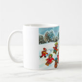 Kinder, die im Schnee spielen Kaffeetasse (Links)