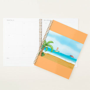 Kinder, die im Sommer im tropischen Beach Fun surf Planer