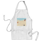 Kinder, die in der sandischen erwachsenen Schürze  (Vorne)