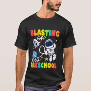 Kinder, die in die Vorschule abbrechen, wieder zur T-Shirt