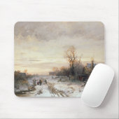 Kinder, die in einer Winterlandschaft spielen Mousepad (Mit Mouse)