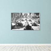 Kinder, die in Miniaturwagen fahren Leinwanddruck (Insitu (Holzboden))