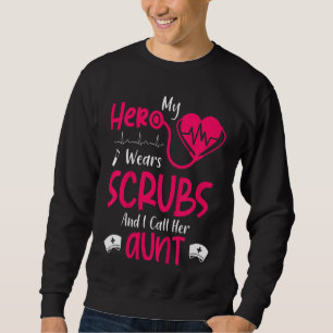 Kinder, die mein Held trägt, krieche ich ihre Tant Sweatshirt