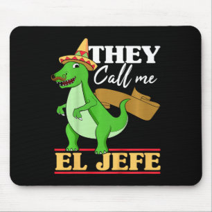 Kinder, die mich El Jefe Cinco De Mayo Dinosaurier Mousepad