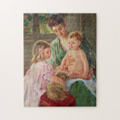 Kinder, die mit einem Hund von Mary Cassatt spiele Puzzle (Vertikal)