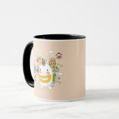 Kinder, die mit Monster spielen Tasse (Vorderseite Links)