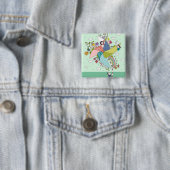 Kinder, die mit Spielzeug spielen Button (Beispiel)
