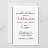 Kinder, die mit Weihnachtsgeschenken in Sno kämpfe Einladung (Rückseite)