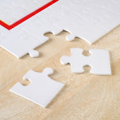 Kinder, die mit Weihnachtsgeschenken in Sno kämpfe Puzzle (Seite)