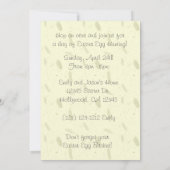 Kinder, die Ostereier Gezeichnet haben Einladung (Rückseite)