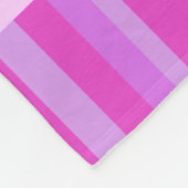 Kinder, die pony pink lila, leuchtende Streifen ge Fleecedecke (Ecke)