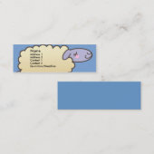 Kinder, die Schaf-dünne Visitenkarten zählen Mini Visitenkarte (Vorne/Hinten)