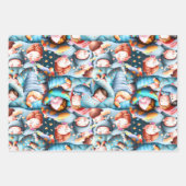 Kinder, die schlafend schlummig Schlafpjama-Party Geschenkpapier Set (Vorderseite 3)