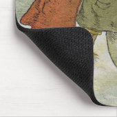 Kinder, die Schneebälle rollen Mousepad (Ecke)