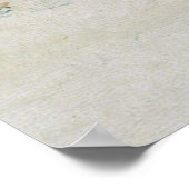 Kinder, die Schneebälle rollen Poster (Ecke)