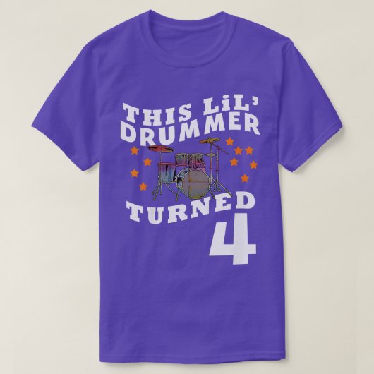 Kinder, die seinen Lil Drummer 4 4 Jahre alt Kinde T-Shirt (Design vorne)