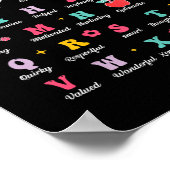 Kinder, die Sie sind Briefe Alphabet Abcs School S Poster (Ecke)