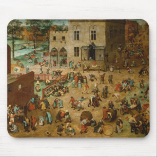 Kinder, die Spiele spielen (Pieter Bruegel der Ält Mousepad