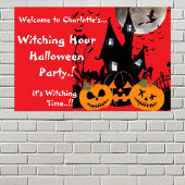 Kinder, die stundenlang Halloween-Party halten Poster
