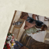Kinder, die Tauben in Venedig Gefüttert haben (von Strandtuch (Beispiel)