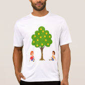 Kinder, die unter einem Apfelbaum sitzen T-Shirt (Vorderseite)