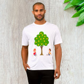 Kinder, die unter einem Apfelbaum sitzen T-Shirt