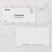 Kinder, die Visitenkarte spielen (Vorne/Hinten)