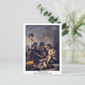 Kinder, die von Bartolome Esteban Murillo spielen Postkarte (Stehend Vorderseite)