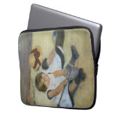 Kinder, die von Mary Cassatt am Strand spielen Laptopschutzhülle (Vorderseite Links)