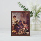 Kinder, die Würfel spielen Postkarte (Stehend Vorderseite)