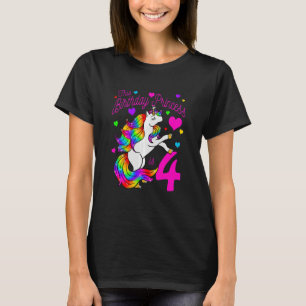 Kinder Diese GeburtstagsPrinzessin ist 4. Party Mä T-Shirt