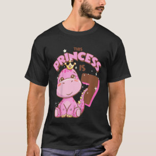 Kinder Diese Prinzessin ist 7 Mädchen 7. Geburtsta T-Shirt