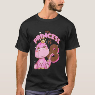 Kinder Diese Prinzessin ist 8 Mädchen am 8. Geburt T-Shirt