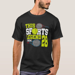 Kinder diese sportliche Legende ist jetzt 28 Tenni T-Shirt