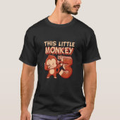 Kinder dieser kleine Affe ist 3 Affen Ape Animale T-Shirt (Vorderseite)