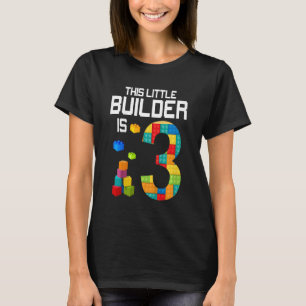 Kinder Dieser kleine Bauer ist 3 Gebäude Blöcke Bi T-Shirt