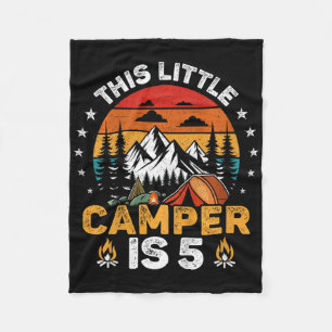 Kinder Dieser kleine Camper ist 5 Jahre alt Campin Fleecedecke