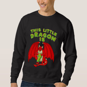 Kinder dieser kleine Drache ist 7 Drache 7. Geburt Sweatshirt